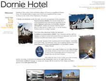 Tablet Screenshot of dornie-hotel.co.uk